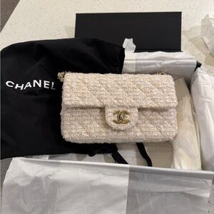 Chanel Cream Quilted Women's Bag